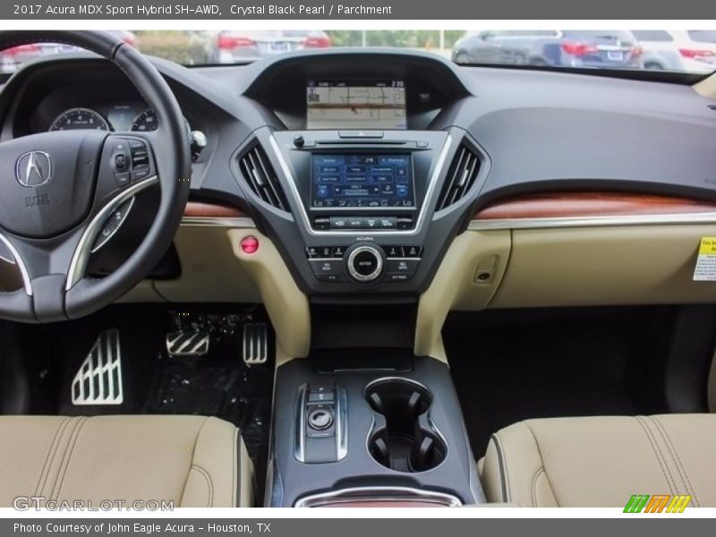 Crystal Black Pearl / Parchment 2017 Acura MDX Sport Hybrid SH-AWD