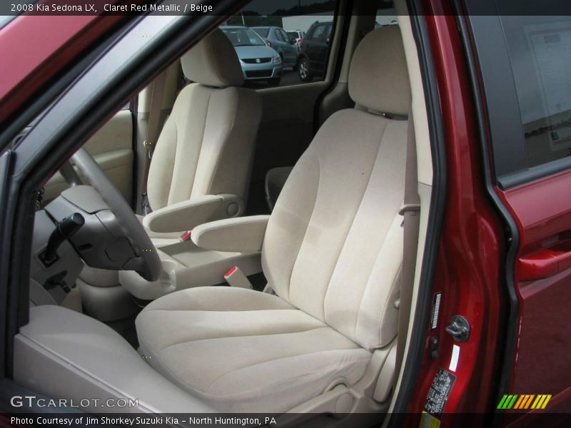 Claret Red Metallic / Beige 2008 Kia Sedona LX