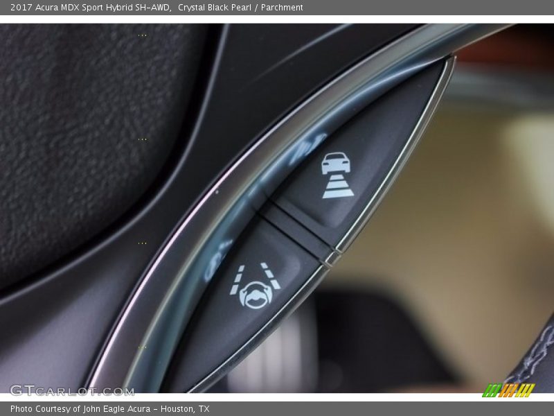 Crystal Black Pearl / Parchment 2017 Acura MDX Sport Hybrid SH-AWD