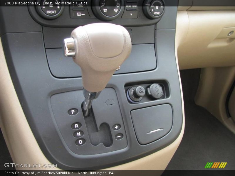 Claret Red Metallic / Beige 2008 Kia Sedona LX