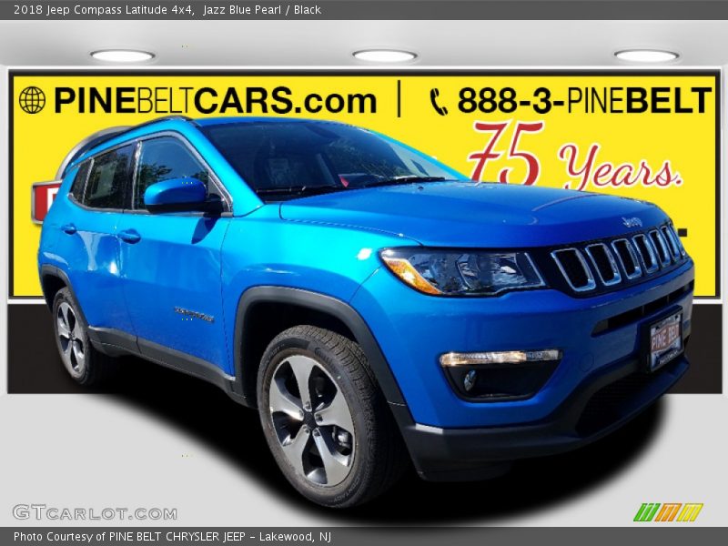 Jazz Blue Pearl / Black 2018 Jeep Compass Latitude 4x4