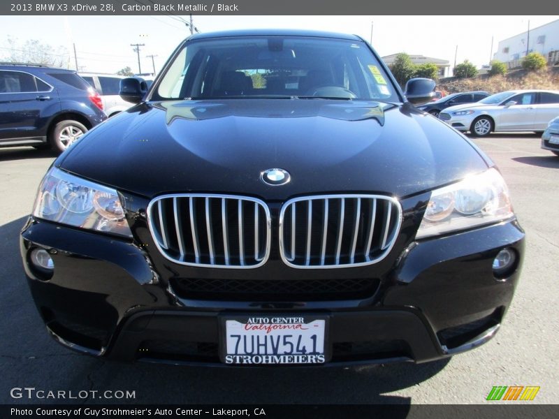 Carbon Black Metallic / Black 2013 BMW X3 xDrive 28i