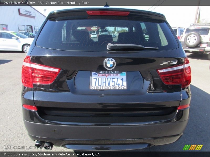 Carbon Black Metallic / Black 2013 BMW X3 xDrive 28i