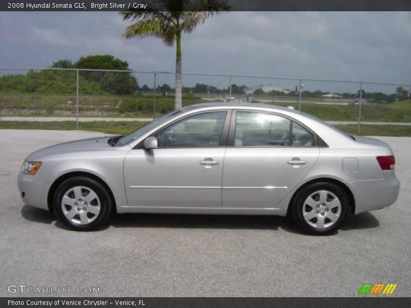 Bright Silver / Gray 2008 Hyundai Sonata GLS