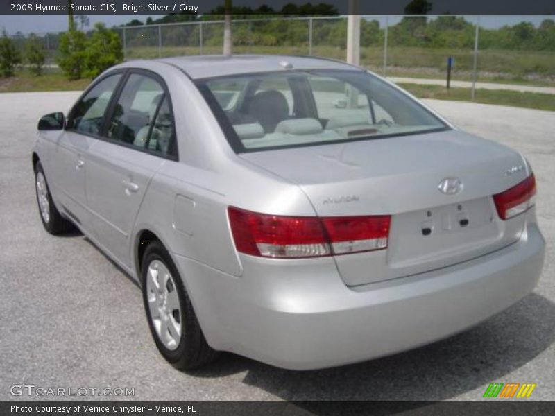 Bright Silver / Gray 2008 Hyundai Sonata GLS
