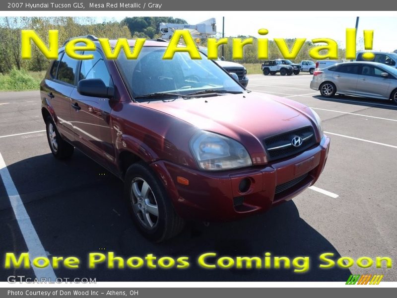 Mesa Red Metallic / Gray 2007 Hyundai Tucson GLS