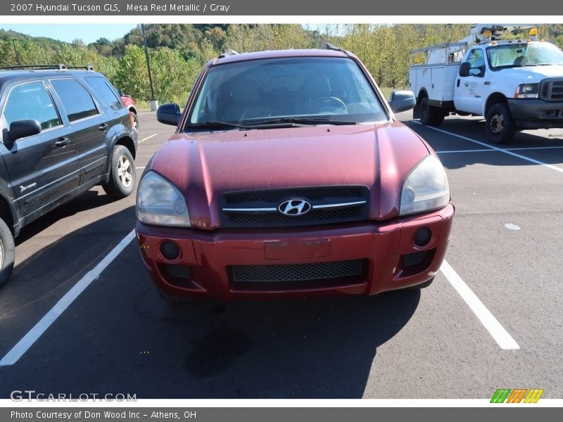 Mesa Red Metallic / Gray 2007 Hyundai Tucson GLS