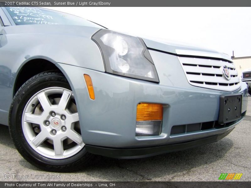 Sunset Blue / Light Gray/Ebony 2007 Cadillac CTS Sedan