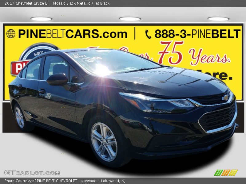 Mosaic Black Metallic / Jet Black 2017 Chevrolet Cruze LT