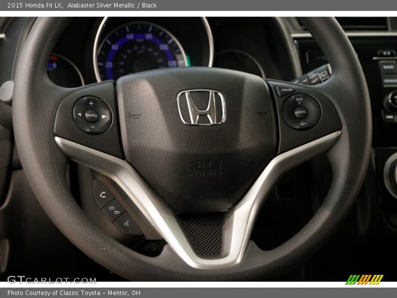 Alabaster Silver Metallic / Black 2015 Honda Fit LX