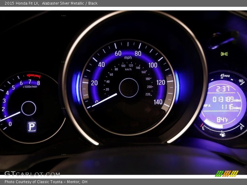 Alabaster Silver Metallic / Black 2015 Honda Fit LX