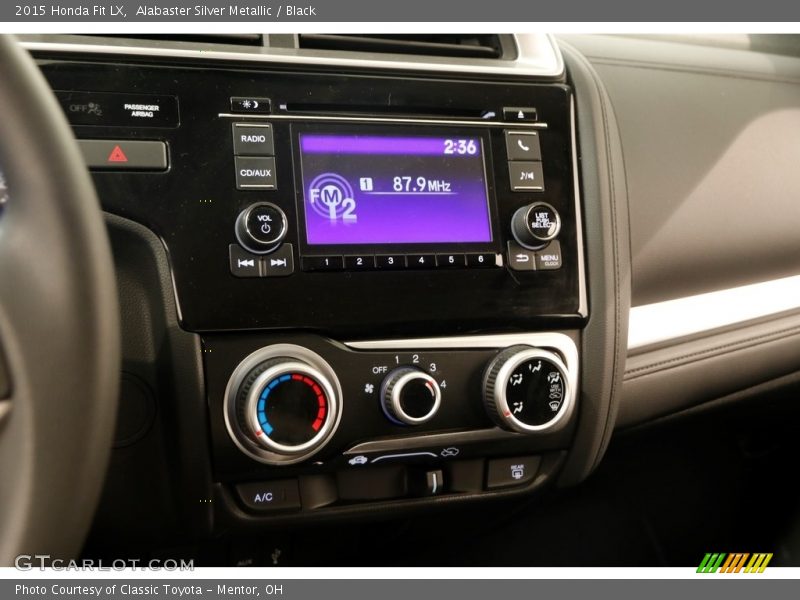 Alabaster Silver Metallic / Black 2015 Honda Fit LX