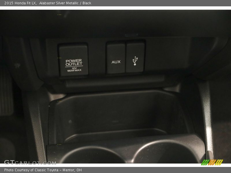 Alabaster Silver Metallic / Black 2015 Honda Fit LX