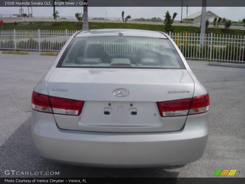 Bright Silver / Gray 2008 Hyundai Sonata GLS