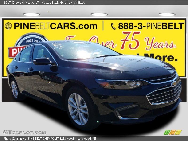 Mosaic Black Metallic / Jet Black 2017 Chevrolet Malibu LT