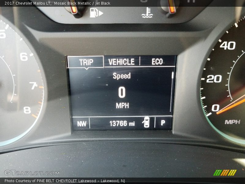Mosaic Black Metallic / Jet Black 2017 Chevrolet Malibu LT