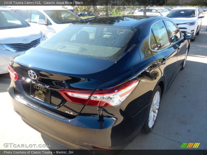 Galactic Aqua Mica / Black 2018 Toyota Camry XLE