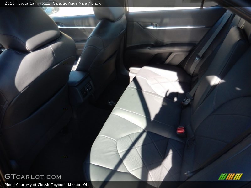 Galactic Aqua Mica / Black 2018 Toyota Camry XLE