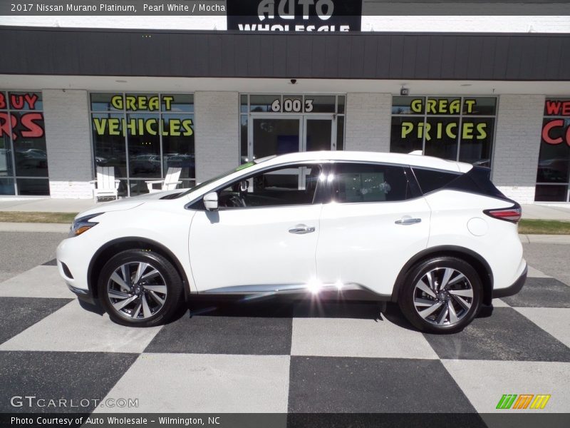 Pearl White / Mocha 2017 Nissan Murano Platinum