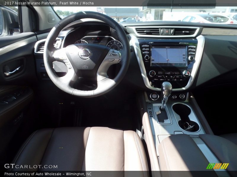 Pearl White / Mocha 2017 Nissan Murano Platinum