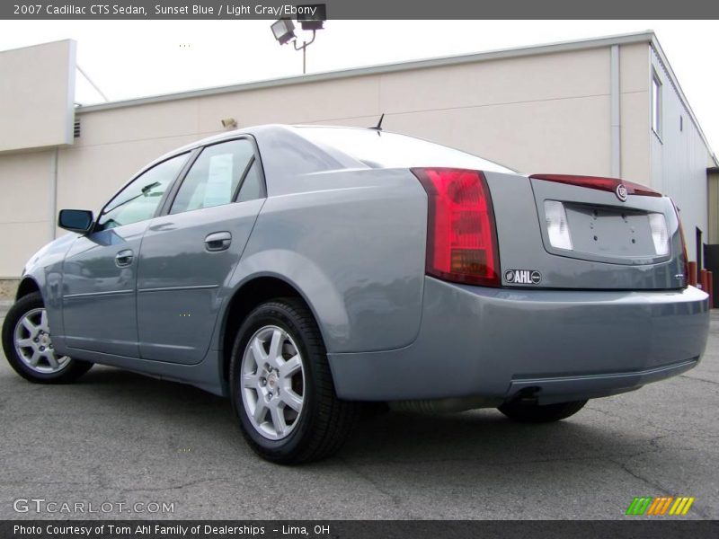 Sunset Blue / Light Gray/Ebony 2007 Cadillac CTS Sedan