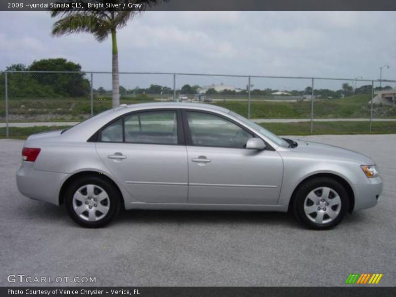 Bright Silver / Gray 2008 Hyundai Sonata GLS