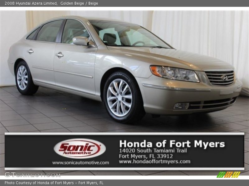 Golden Beige / Beige 2008 Hyundai Azera Limited