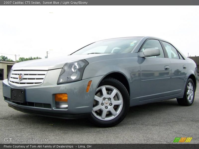 Sunset Blue / Light Gray/Ebony 2007 Cadillac CTS Sedan