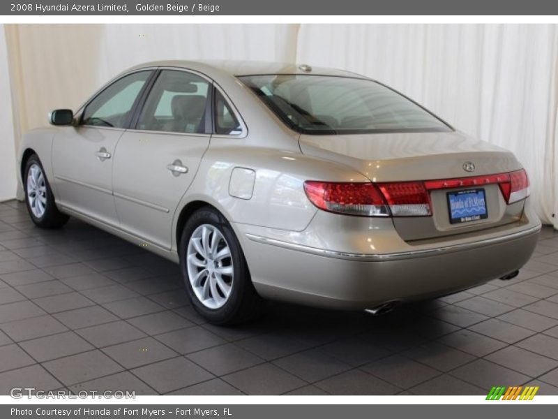 Golden Beige / Beige 2008 Hyundai Azera Limited