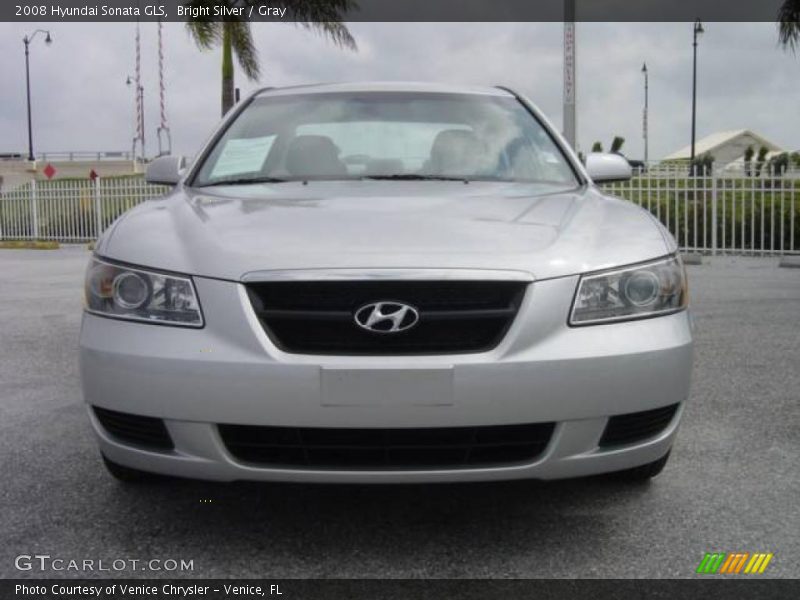 Bright Silver / Gray 2008 Hyundai Sonata GLS