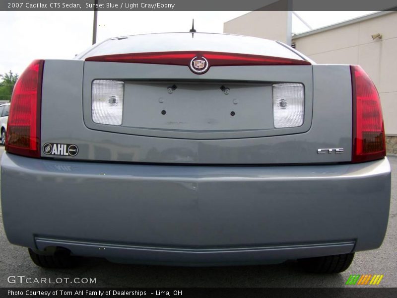 Sunset Blue / Light Gray/Ebony 2007 Cadillac CTS Sedan
