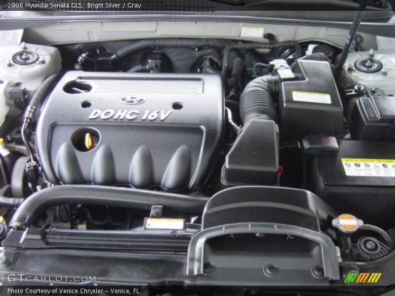 Bright Silver / Gray 2008 Hyundai Sonata GLS