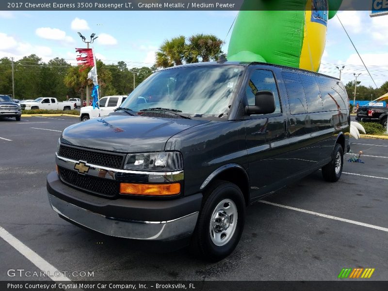 Graphite Metallic / Medium Pewter 2017 Chevrolet Express 3500 Passenger LT