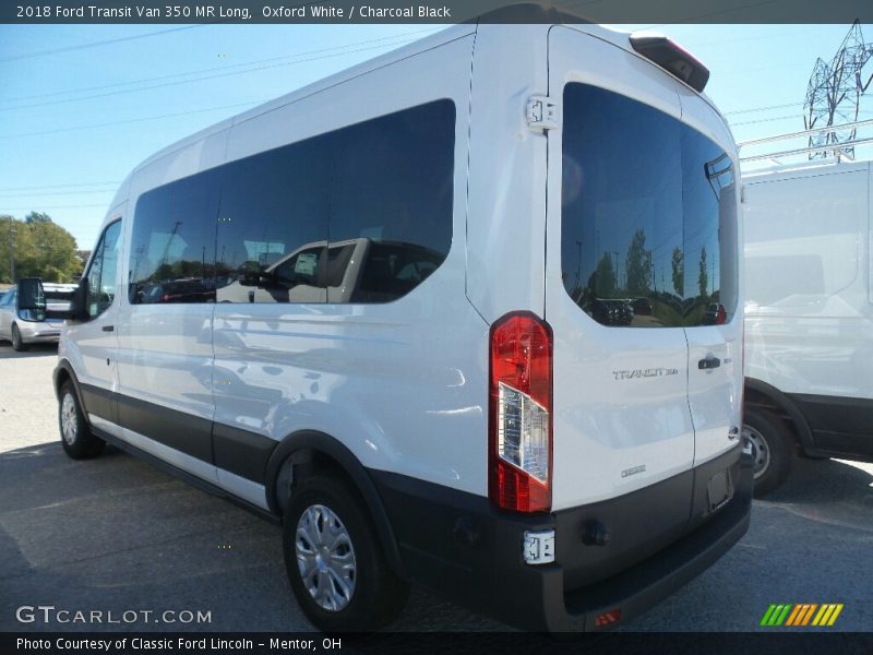 Oxford White / Charcoal Black 2018 Ford Transit Van 350 MR Long