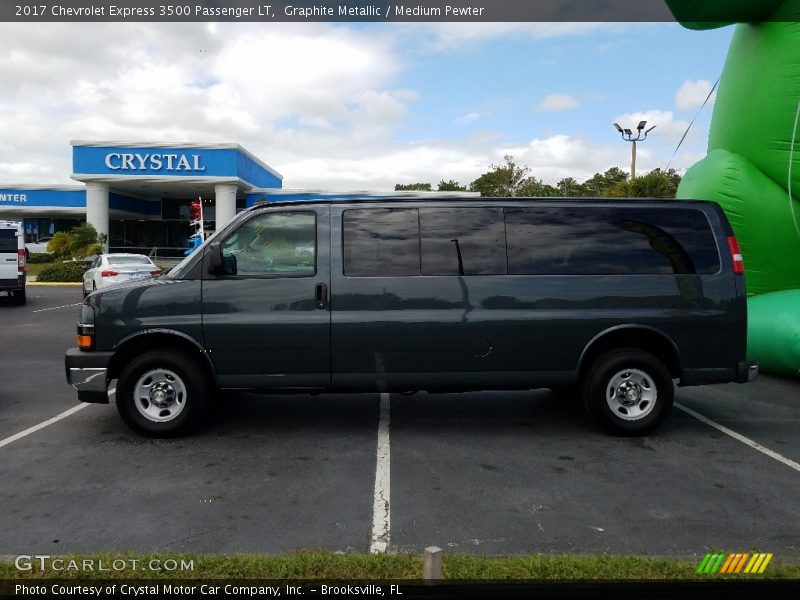 Graphite Metallic / Medium Pewter 2017 Chevrolet Express 3500 Passenger LT