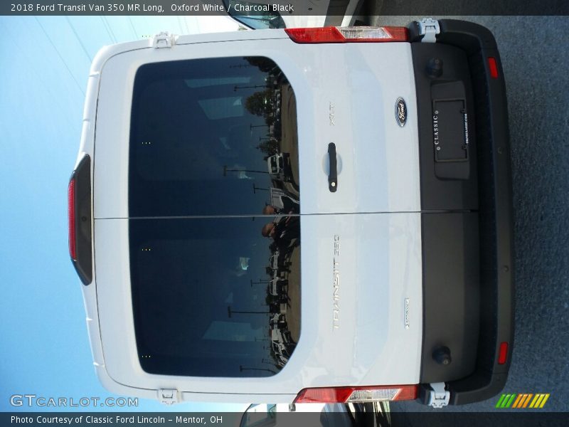 Oxford White / Charcoal Black 2018 Ford Transit Van 350 MR Long