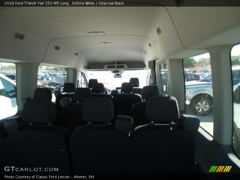 Oxford White / Charcoal Black 2018 Ford Transit Van 350 MR Long