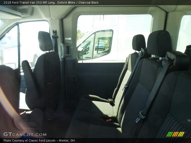 Oxford White / Charcoal Black 2018 Ford Transit Van 350 MR Long