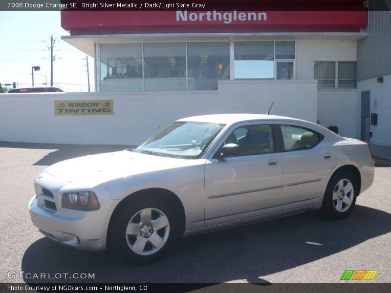 Bright Silver Metallic / Dark/Light Slate Gray 2008 Dodge Charger SE