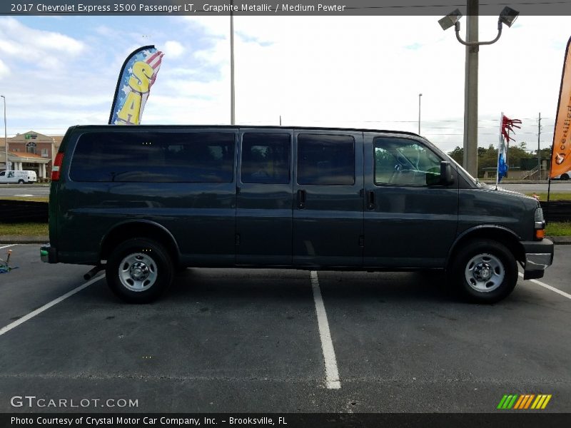 Graphite Metallic / Medium Pewter 2017 Chevrolet Express 3500 Passenger LT