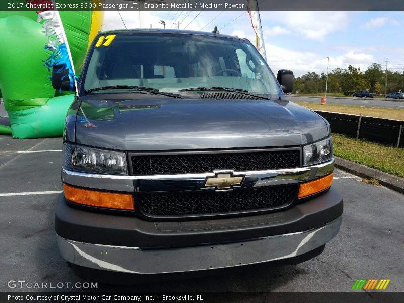 Graphite Metallic / Medium Pewter 2017 Chevrolet Express 3500 Passenger LT