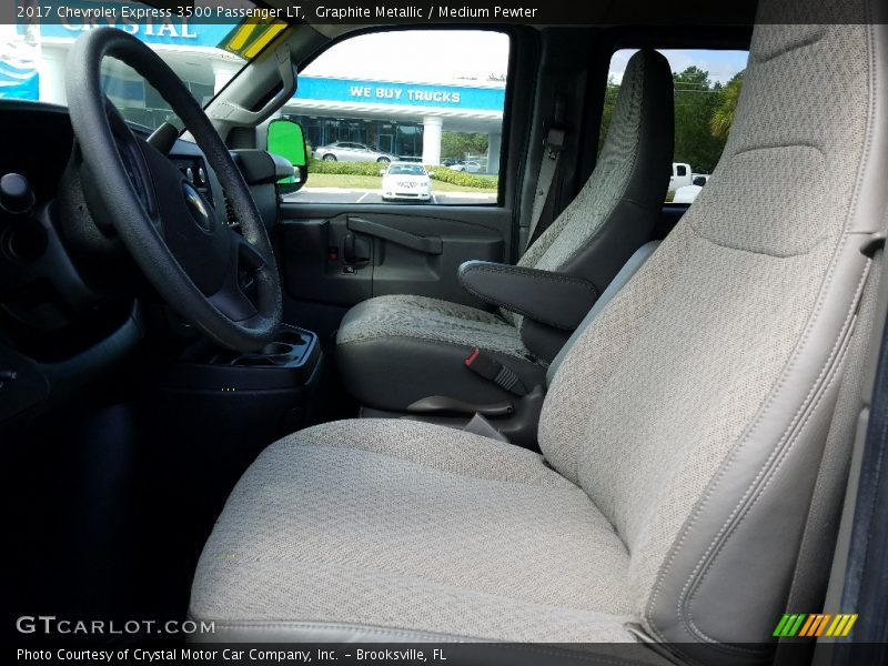 Graphite Metallic / Medium Pewter 2017 Chevrolet Express 3500 Passenger LT