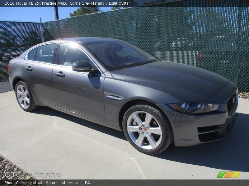 Corris Grey Metallic / Light Oyster 2018 Jaguar XE 25t Prestige AWD
