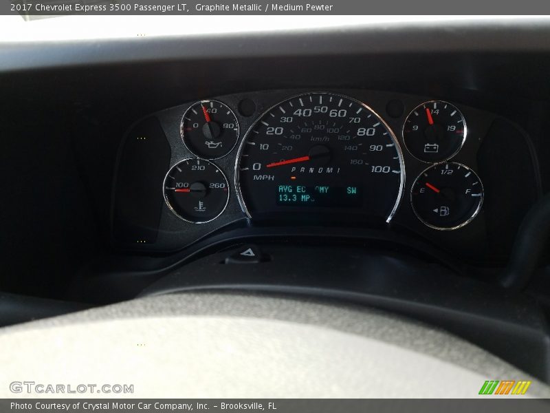 Graphite Metallic / Medium Pewter 2017 Chevrolet Express 3500 Passenger LT