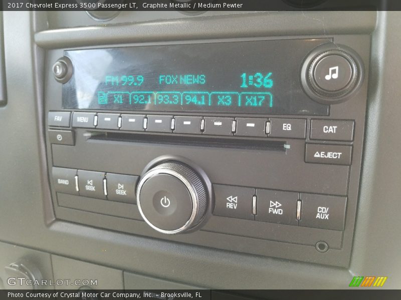 Graphite Metallic / Medium Pewter 2017 Chevrolet Express 3500 Passenger LT