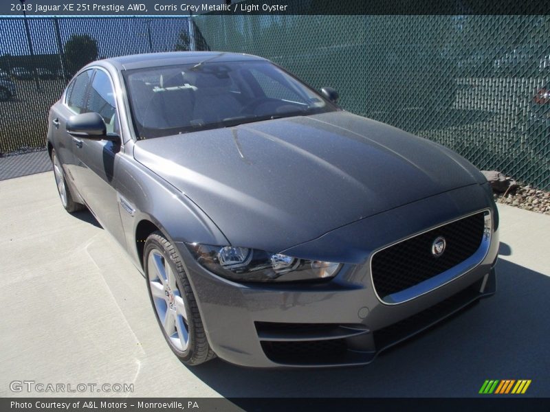 Corris Grey Metallic / Light Oyster 2018 Jaguar XE 25t Prestige AWD
