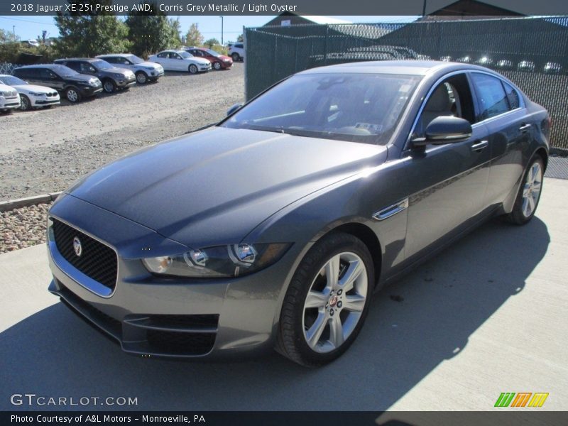 Corris Grey Metallic / Light Oyster 2018 Jaguar XE 25t Prestige AWD
