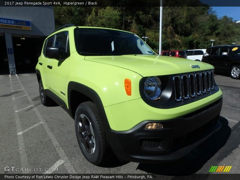 Hypergreen / Black 2017 Jeep Renegade Sport 4x4