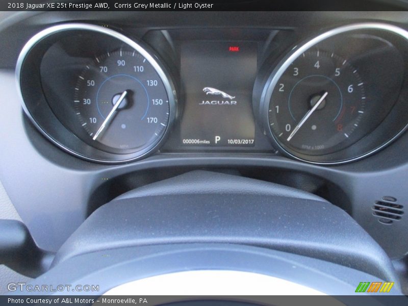 Corris Grey Metallic / Light Oyster 2018 Jaguar XE 25t Prestige AWD