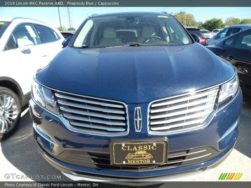Rhapsody Blue / Cappuccino 2018 Lincoln MKC Reserve AWD